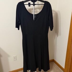 Chico's Classic Black Midi Dress